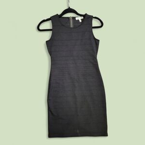 Monteau Black Small Sleeveless Sheath Dress